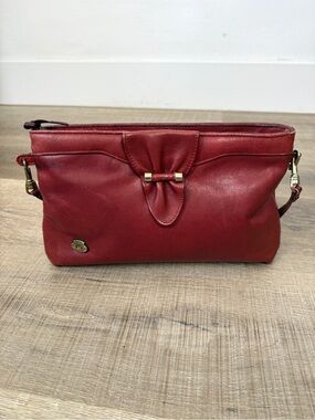 Etienne Aigner Burgundy Leather Crossbody Shoulder Purse Vintage